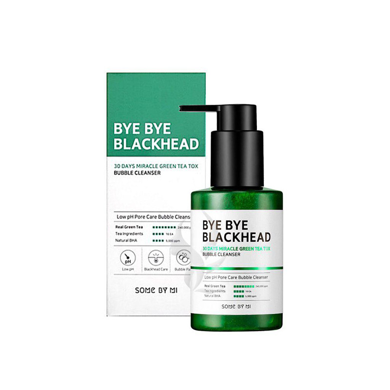 Some By Mi Bye Bye Blackhead 30 Days Miracle Green Tea Tox Bubble Cleanser